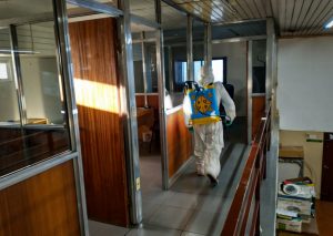 Vialidad Provincial continúa con la desinfección de espacios públicos