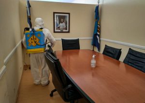 Vialidad Provincial continúa con la desinfección de espacios públicos