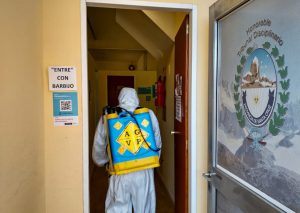 Vialidad Provincial continúa con la desinfección de espacios públicos