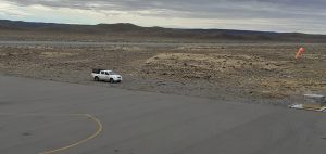 Realizan tareas de relevamiento en el aeropuerto de Perito Moreno