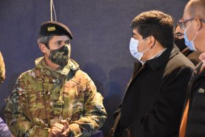 Autoridades de Salud visitaron el Centro de Vacunación en el predio del Hospital Militar de Río Gallegos