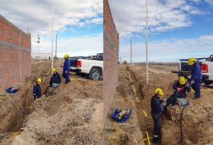 Realizan trabajos para el tendido de redes de gas en Koluel Kayke