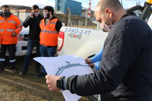 Autoridades de Producción recorrieron el predio de la nueva terminal de Río Turbio