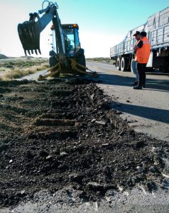 Vialidad Provincial realiza tareas de acondicionamiento en rutas de la provincia