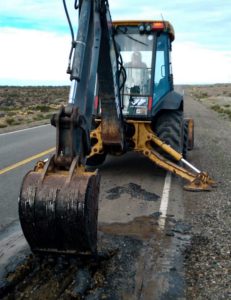 Vialidad Provincial realiza tareas de acondicionamiento en rutas de la provincia