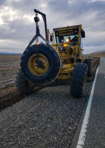 Vialidad Provincial concreta acciones en distintos puntos de Santa Cruz