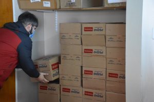 Entrega de leche fortificada en los CAPS