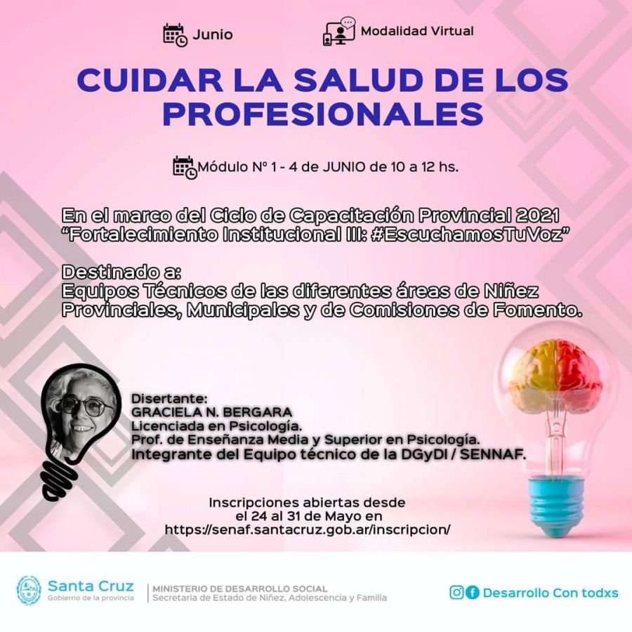 Invitan al ciclo de Capacitación Provincial “Fortalecimiento Institucional III: #EscuchamosTuVoz"