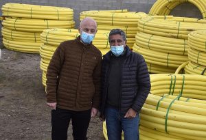 Continúa la distribución de cañería de gas para seguir ampliando redes previo a la llegada del invierno