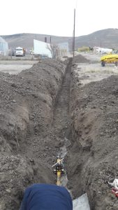 Comenzó la obra de extensión de redes de gas en Puerto Santa Cruz