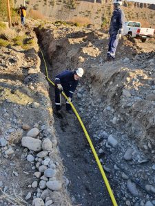 Comenzó la obra de extensión de redes de gas en Los Antiguos