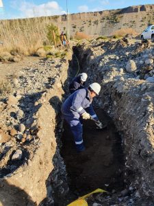 Comenzó la obra de extensión de redes de gas en Los Antiguos