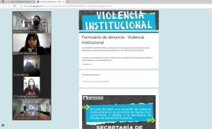 Se realizó la presentación del “Formulario para denuncias de violencia institucional”