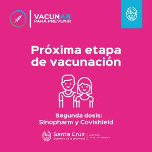 Vacunar para prevenir: Esta tarde se habilitan turnos para primeras y segundas dosis