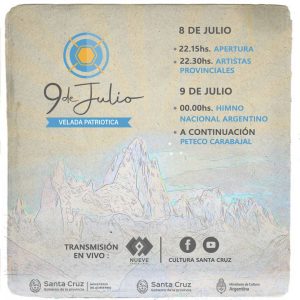 Cultura Santa Cruz transmitirá la Velada Patriótica por el 9 de julio