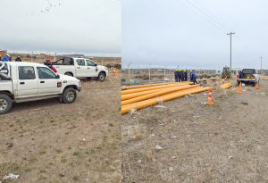 Avanza la ampliación de la planta reguladora de presión y red de distribución de polietileno en Las Heras