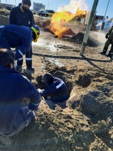 Quedó rehabilitado el servicio de gas en el barrio esperanza de Caleta Olivia