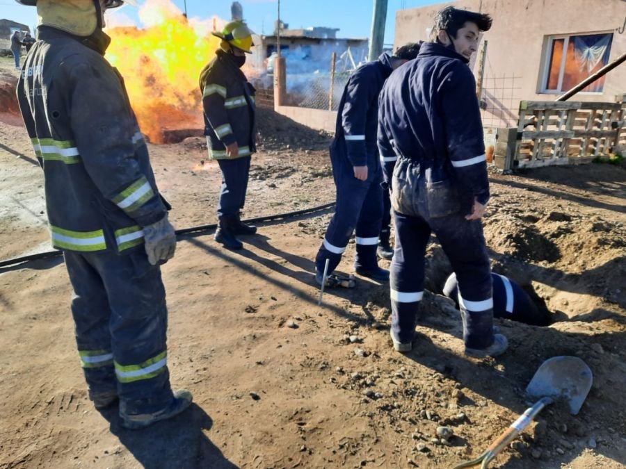 Quedó rehabilitado el servicio de gas en el barrio esperanza de Caleta Olivia