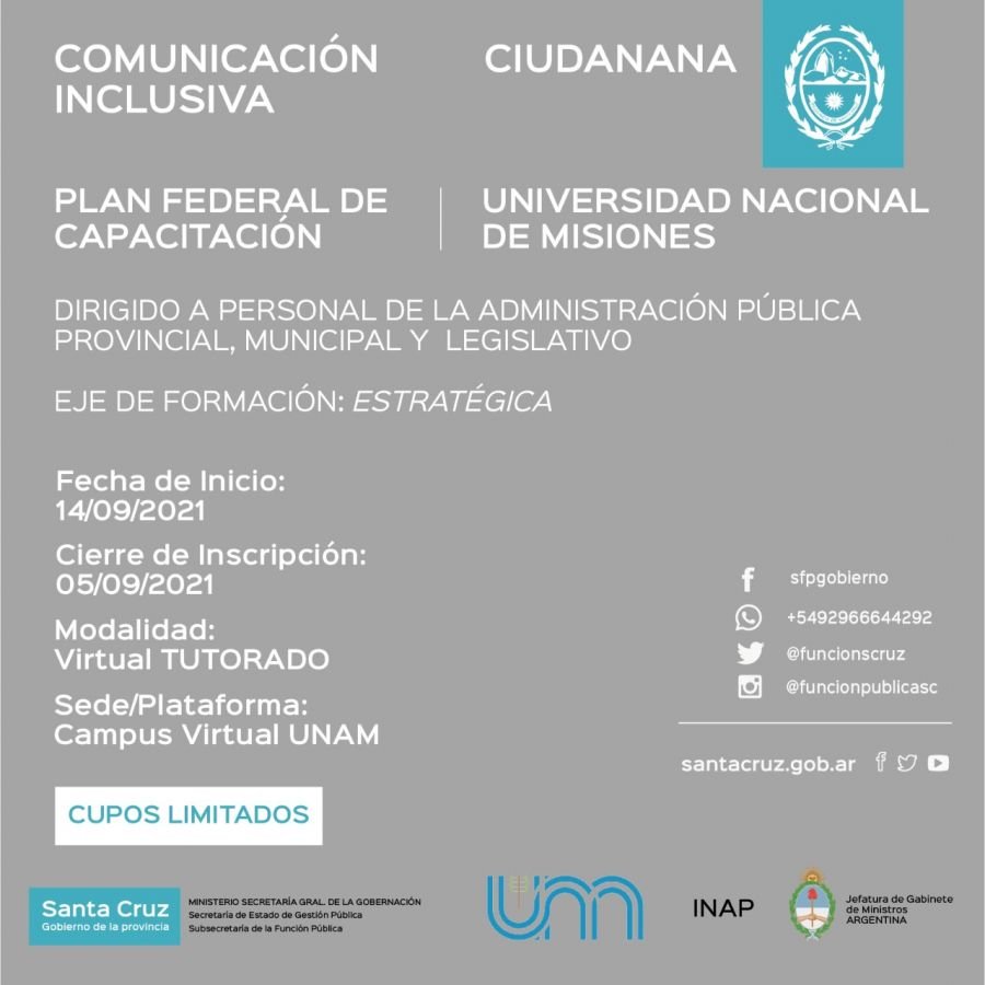 Plan Federal de Capacitación: convocan a formar parte de los espacios de formación