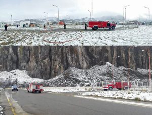 Distrigas S.A realizó simulacro de incendio en la planta de gas de El Chaltén