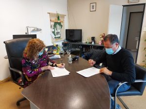 La Caja de Previsión Social firmó convenio de pasantías con la Cámara de Diputados