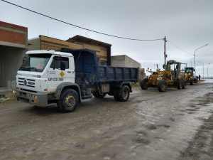 Trabajan en la mejora de las calles del Barrio San Benito