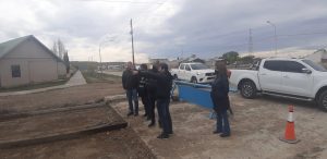 Concretaron recorrida por obras en la localidad de Puerto Santa Cruz