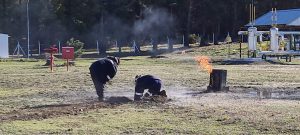 Realizaron simulacro de incendio en la Planta de Gas de Los Antiguos