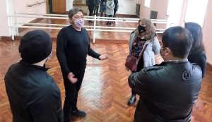 Inspeccionaron las mejoras edilicias que se realizaron en la Escuela Provincial de Danzas