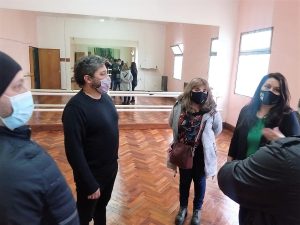 Inspeccionaron las mejoras edilicias que se realizaron en la Escuela Provincial de Danzas