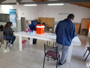 Realizaron jornada de vacunación en Caleta Olivia