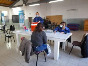 Realizaron jornada de vacunación en Caleta Olivia