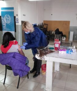 Realizaron jornada de vacunación en Caleta Olivia