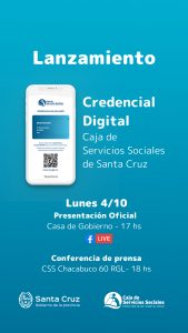 La Caja de Servicios Sociales lanzará la Credencial Digital el 4 de octubre