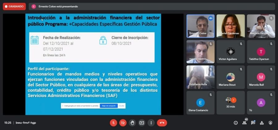 Comenzó la capacitación para los Servicios Administrativos de la provincia