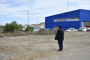 García recorrió la obra del nuevo hospital modular San Benito de Río Gallegos