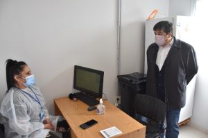García recorrió la obra del nuevo hospital modular San Benito de Río Gallegos