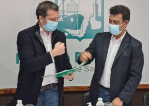 Autoridades realizaron una recorrida por obras de gas en Puerto Deseado