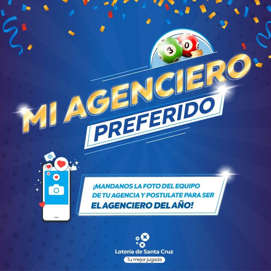 Lotería de Santa Cruz lanza “Mi Agenciero Favorito” y sortea espectaculares premios