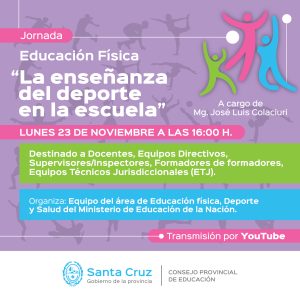 Invitan a participar del Curso Educación Física desde una perspectiva de derechos