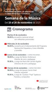 La Escuela de Música Re Si participa del Programa de Orquestas y Coros de Nación