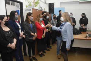 Alicia encabezó el acto por el 60 ° aniversario de la Caja de Previsión Social