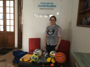 La Casa de las Juventudes recibió materiales deportivos del Ministerio de Desarrollo Social