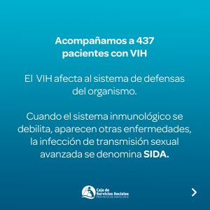 La Caja de Servicios Sociales acompaña a 437 pacientes con VIH