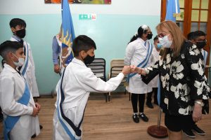 Alicia encabezó el homenaje a Juan Esteban, trabajador rural protagonista de las huelgas de 1921