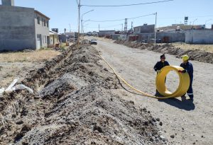 Avanzan las obras de gas en Puerto Deseado
