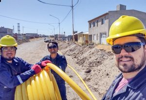 Avanzan las obras de gas en Puerto Deseado
