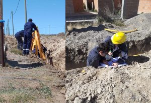Avanzan las obras de gas en Puerto Deseado