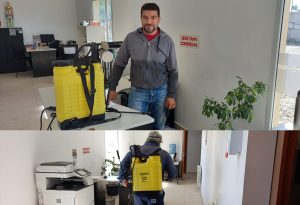 Concretaron tareas de desinfección en todas las sucursales de Distrigas S.A