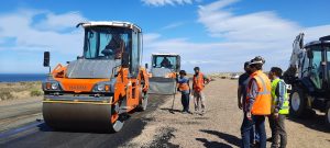 Gómez Bull: "Alicia nos pidió que agotemos los recursos para repavimentar la Autovía Caleta Olivia- Comodoro Rivadavia"